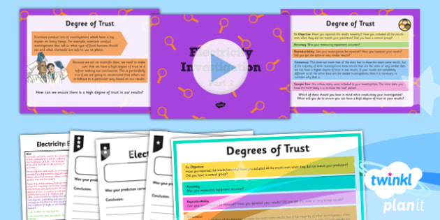 Science: Electricity: Electricity Investigation Part 2 Year 6 Lesson Pack 5