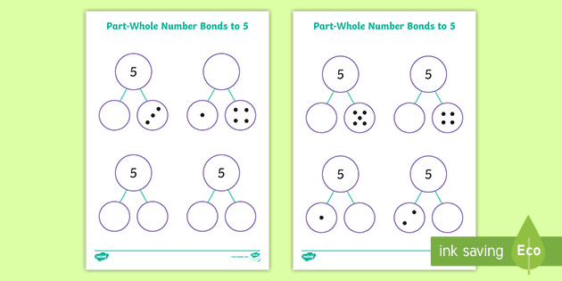 Part Whole Number Bonds To 5 Activity teacher Made 