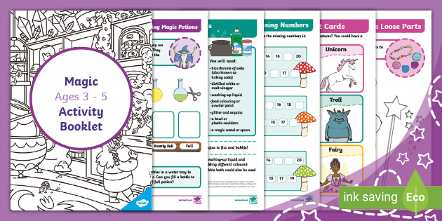 Magic Activity Booklet (Ages 3 - 5)