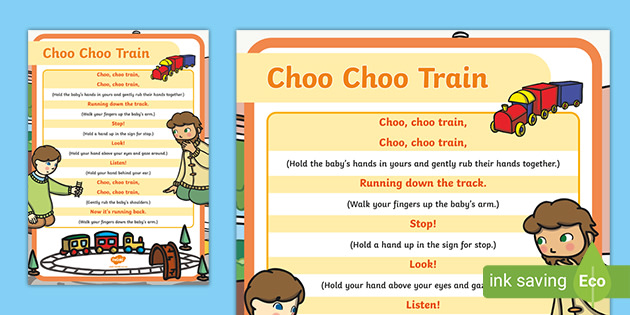 Choo Choo Train Rhyme Teacher Made