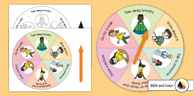 Anger Wheel | Twinkl USA Social Emotional Resources