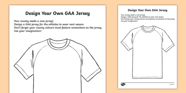 Design Your Own Jersey (teacher made)