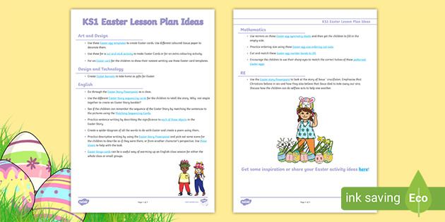 Easter Planning KS1 | Easter Lesson Ideas (teacher made)