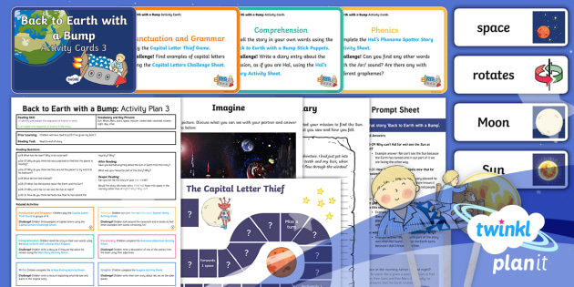 Back to Earth with a Bump Guided Reading 3 Y1 (teacher made)