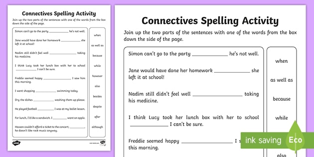 Connectives In English Connective Teaching Wiki Twinkl