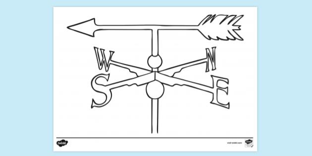 FREE! - Weather Vane Colouring Sheet | Colouring Sheets