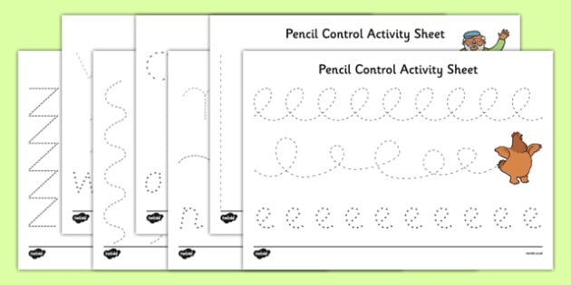 Pencil Control Activity Sheets • Twinkl.com.au