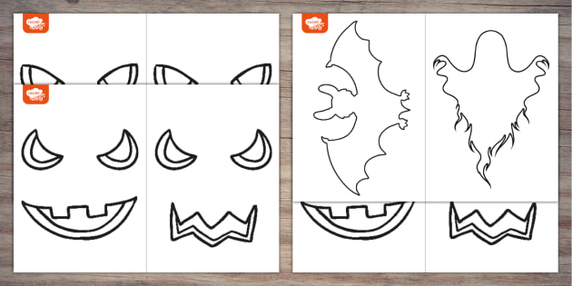 Pumpkin Carving Templates | Twinkl Party (teacher made)