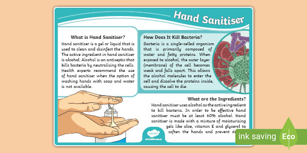 Hand Sanitiser Poster (Teacher-Made)
