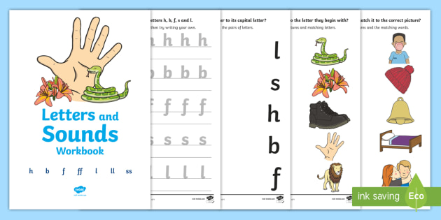Letters And Sounds H B F Ff L Ll Ss Activity Booklet
