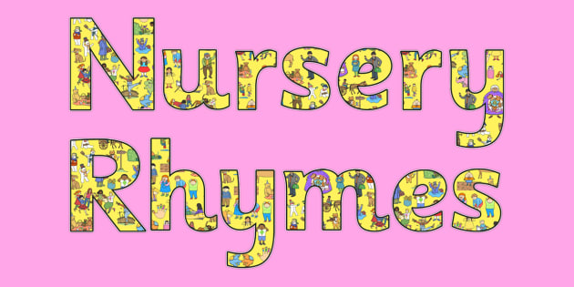 Nursery Rhymes Display Lettering - nursery rhymes, display