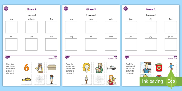 Middle East I Can Read! Phase 3 Words Worksheets