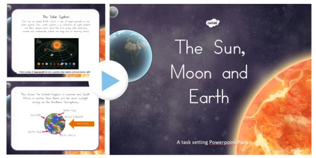 Free Sun Moon And Earth Overview Differentiated Lesson Teaching Pack You can also use this as a digital resource for your students in. free sun moon and earth overview