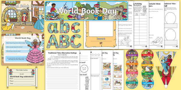 world book day whole school traditional tales themed day activity pack