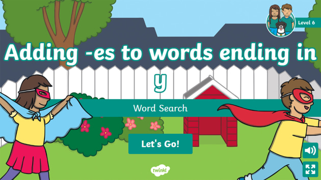 Words Ending in 'ly' Interactive Word Search