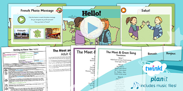 French: Getting to Know You: Hello! Year 3 Lesson Pack 1