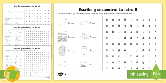 Sopa De Letras De La Letra B Ficha Interactiva Add And Subtract ...