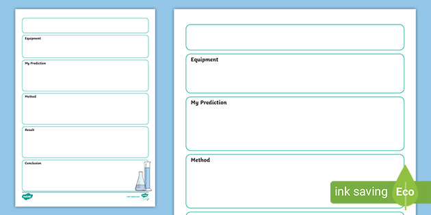 👉 Science Experiment Recording Sheet Science Resource Twinkl