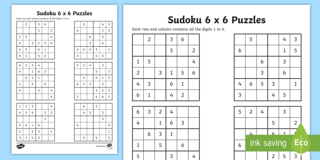 4x4 Sudoku for kids worksheet