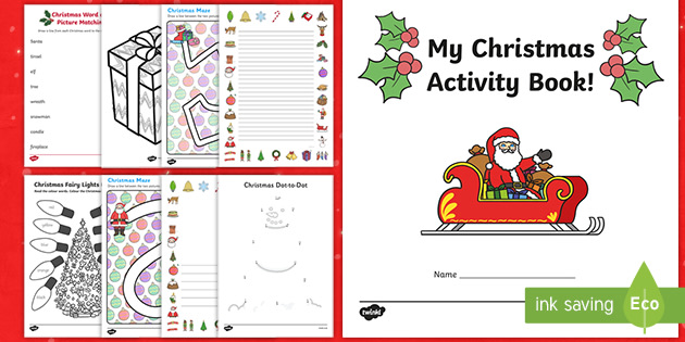 Christmas Workbook Pdf Primary Resources Teacher Made