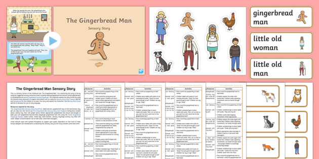 The Gingerbread Man Sensory Story Resource Pack