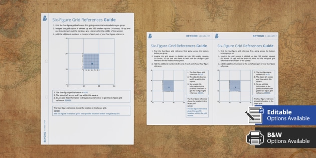 6 Figure Grid Reference Worksheets 354x500