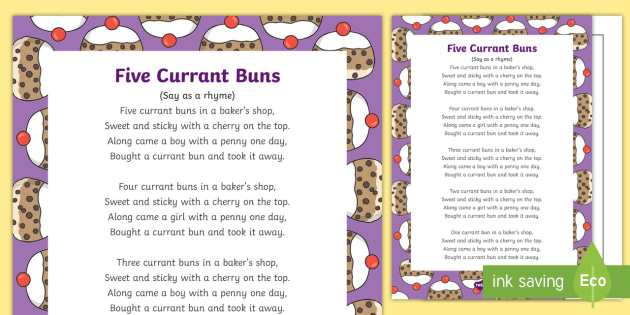 five-currant-buns-nursery-rhyme-sheet-teacher-made