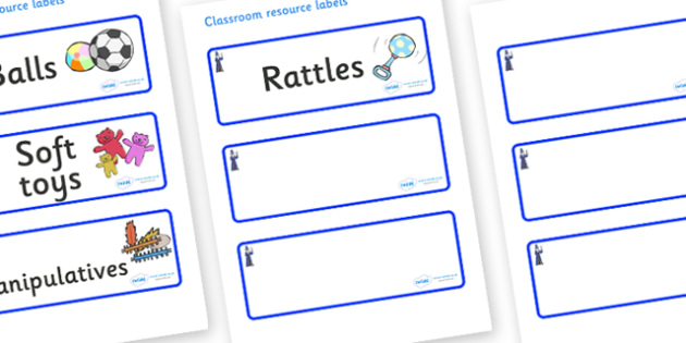 Free classroom resource labels