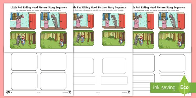 * NEW * Little Red Riding Hood Sequencing Differentiated Worksheets