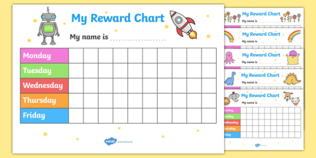  My Merit Reward Chart Pack Classroom Rewards System