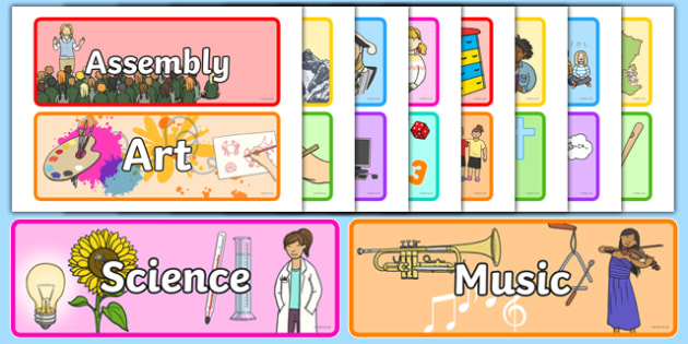  Downloadable Subject Labels Printable Classroom Signs