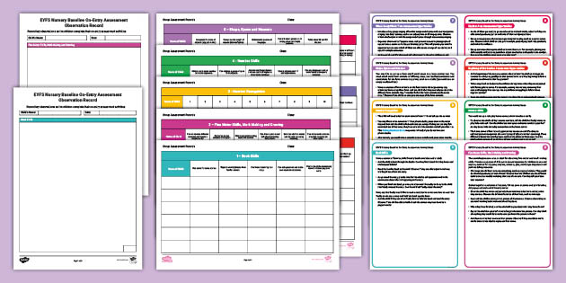 EYFS Nursery On-Entry Assessment Activities (New EYFS 2021)