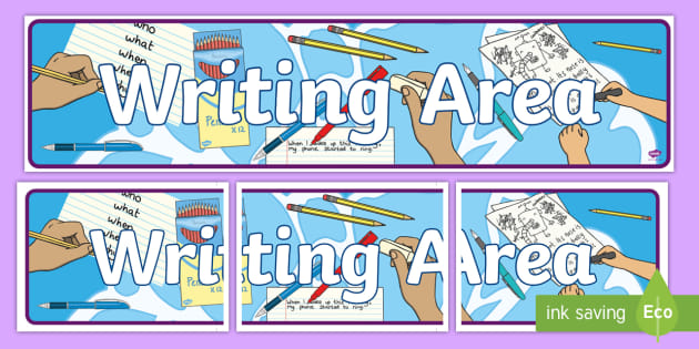 Writing Area Display Banner Teacher Made