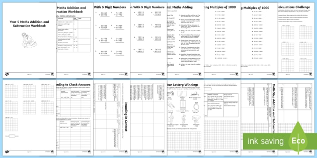 year 5 maths addition and subtraction activity booklet year 5 maths