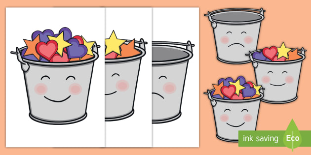 Have You Filled a Bucket Today Buckets (A4, Colour) - Twinkl