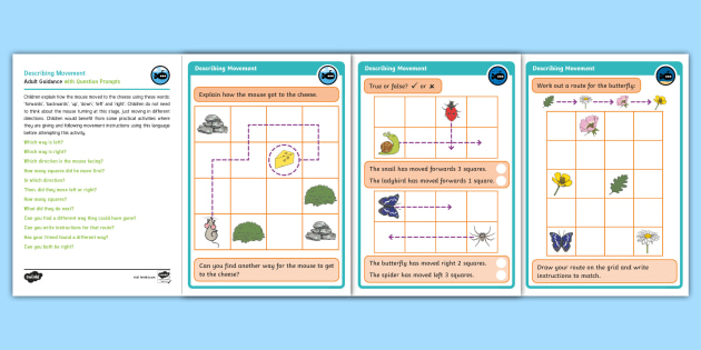 white rose maths supporting year 2 describing movement