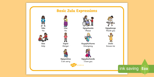 free basic zulu expression vocab mat teacher made