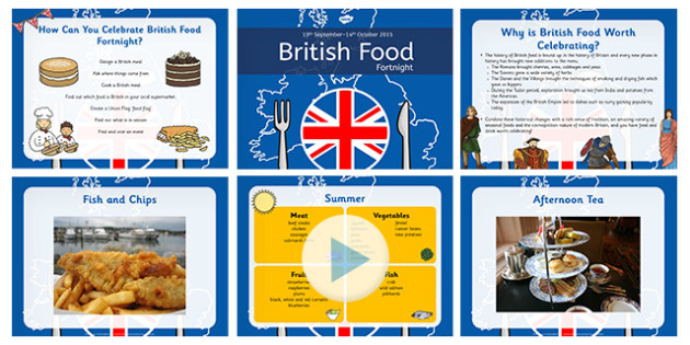 British Food Fortnight PowerPoint - british food fortnight, powerpoint