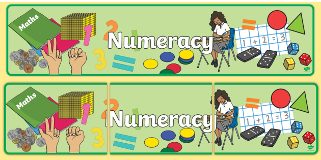 FREE! - 👉 Numeracy Display Banner (teacher made)