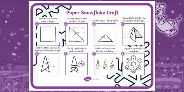 Wrapping Paper Snowflake - Christmas activities - Twinkl