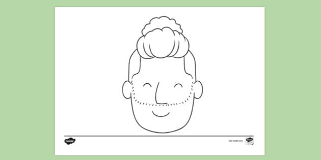 FREE! - Teacher Mask Colouring | Colouring Sheet