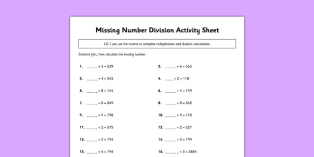 missing-number-division-worksheet-worksheet-teacher-made