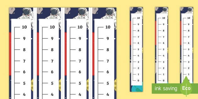 space themed 0 10 vertical number line teacher made