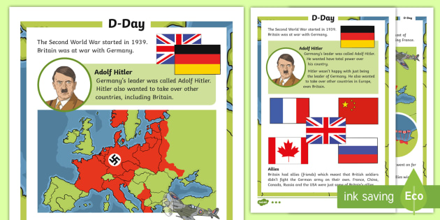 KS1 D-Day Differentiated Fact File