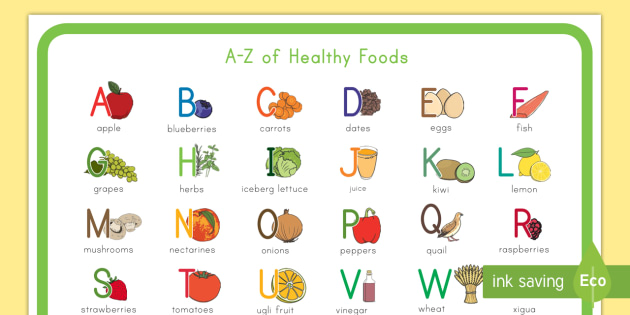 英语海报healthyfood图片