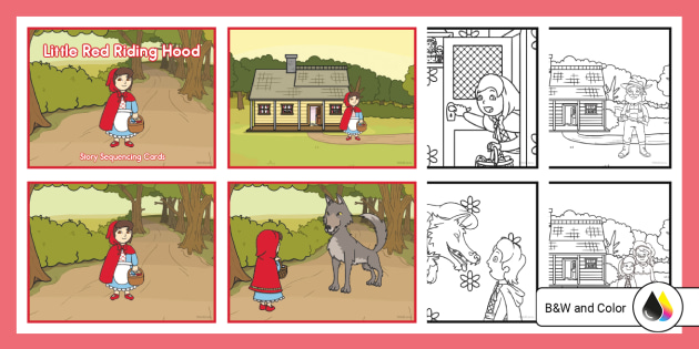 Little Red Riding Hood Story Sequencing Cards (teacher made) little-red-riding-hood-story-sequencing-cards-teacher-made
