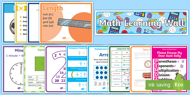 FREE Math Visual Aids Pack (teacher made)