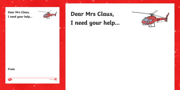 Write A Letter To Mrs Claus