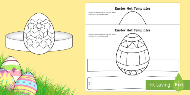 Easter Hat Templates Easter Classroom Activity Year 1 2