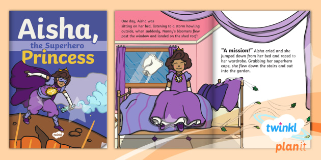 Aisha, the Superhero Princess eBook (teacher made)